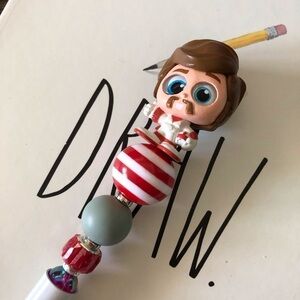 Disney Doorables: Toy Story: Duke Kaboom handmade beaded pen